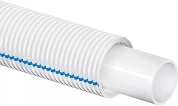 Uponor Aqua Pipe siniraitaisessa suojaputkessa white/blue