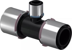 Uponor S-Press Verbund T-Stück reduziert PPSU 75-40-75