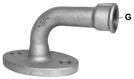 GF Malleable Fittings curva contatore acqua, 933 933 1 90 G