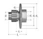 GF JRG Sanipex fitting connector single straight FT 16x1/2"