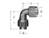 GF JRG Sanipex gomito con raccordo a pressione 90° d16