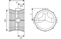 PP 1000/200 MM T6 RENSE- OG INSPEKTIONSBRØND SORT