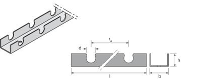 Uponor Fix clamp track U-profile