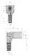GF JRG Sanipex scatola singola con prolunga 90° FT 20x3/4"