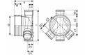 SEWER CHAMBER 400/110 T2 PP FOR CORRUGATED RISER