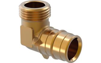 Uponor Q&E põlv väliskeere PL 25-G3/4"MT