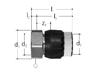 GF JRG Sanipex adattatore con cono FT d16