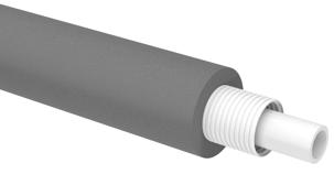 Uponor Combi Pipe RIR isoleret i rulle white/grey