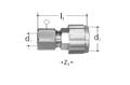 GF JRG Sanipex compressione, giunto con dado allentato d12