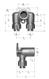 GF JRG Sanipex connettore per raccordo doppio FT 20x1/2"/50mm