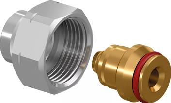 Uponor Vario adaptateur à visser MLCP Red