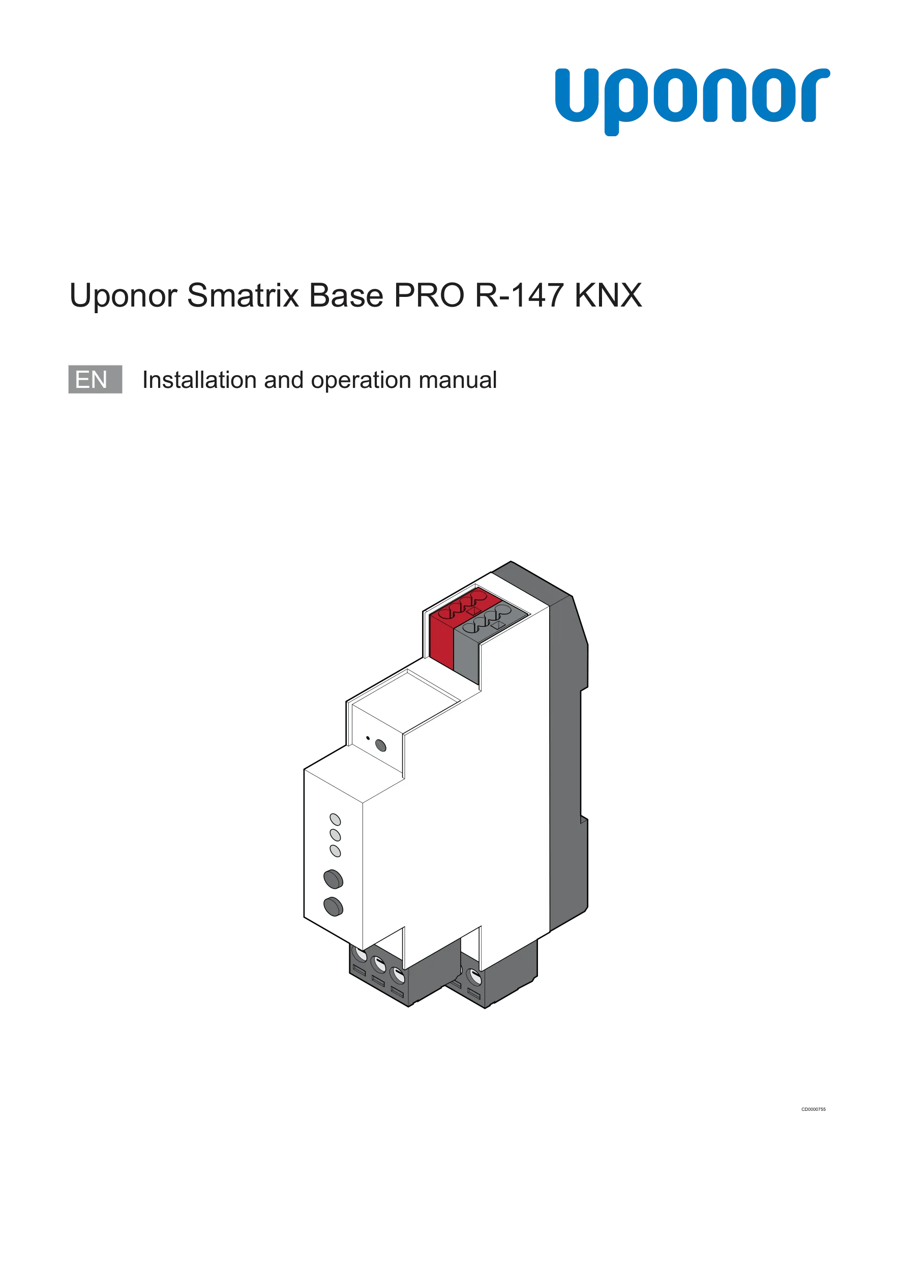 Manuel d'installation et d’utilisation Smatrix Base PRO R-147 KNX (1088247)