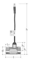 GF Hycleen sensore flusso DN20