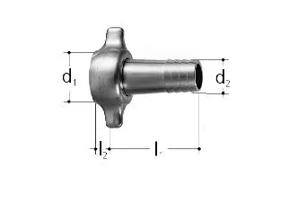 GF JRG raccordo tubo flessibile DN15-13