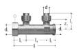 GF JRG Sanipex collecteur 2-fold d16