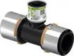 Uponor S-Press tee red. PPSU 50-32-50