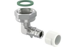 Uponor Q&E elbow adapter swivel, plated NKB DR 15-3/4"SN