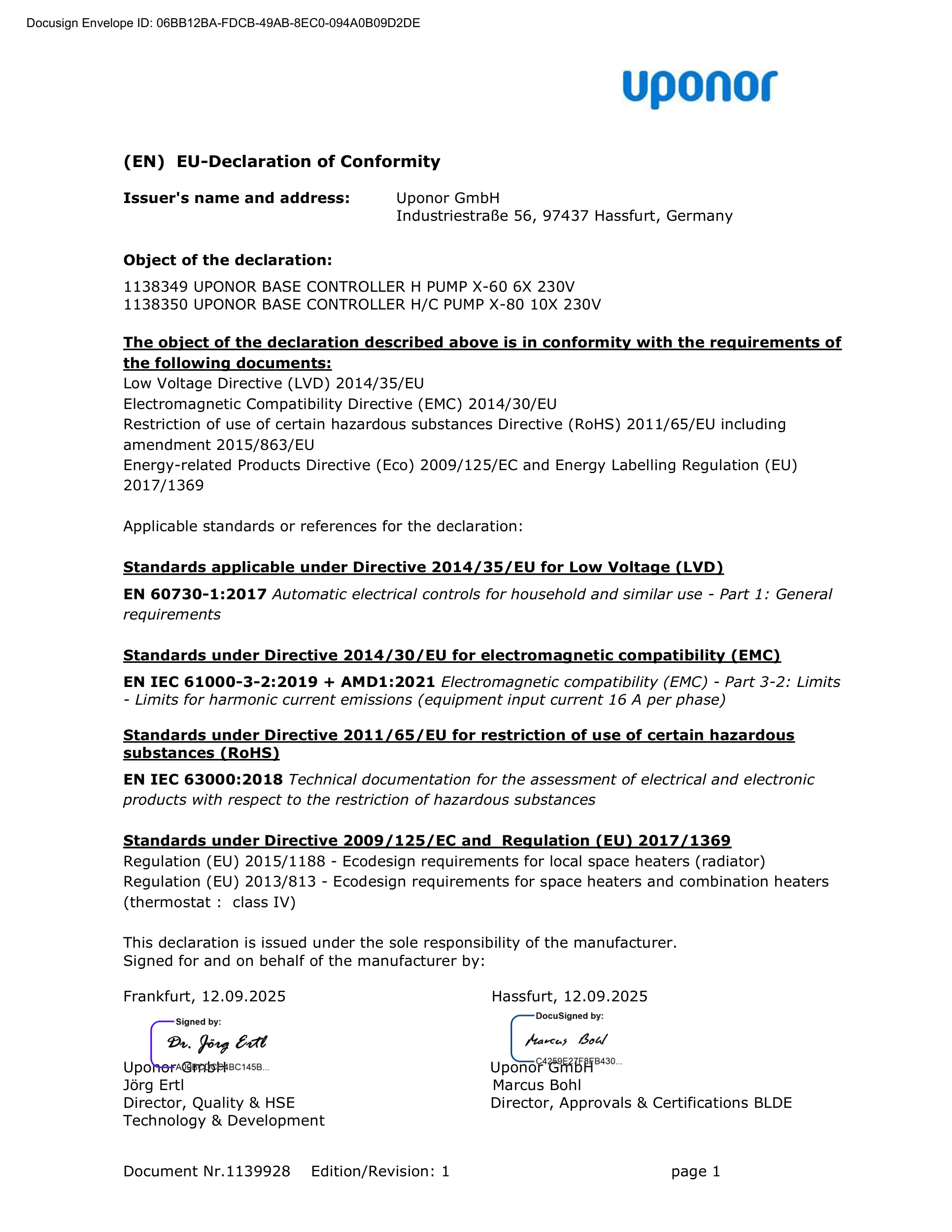 Uponor DoC Base 1138349 INT