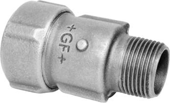 GF Primofit Adapter mit Außengewinde STL - R NBR 3/8 - R3/8 G