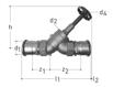 GF JRG LegioStop Y-type valve Mapress DN65
